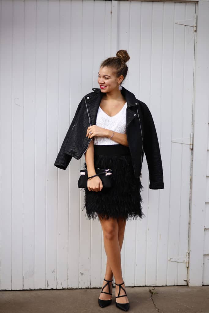 The Perfect Diy Feather Fringe Skirt For The Holidays My Chic Obsession