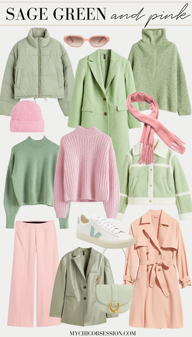 Sage Green and Pink Pieces To Brighten Up Your Winter Wardrobe - MY CHIC  OBSESSION