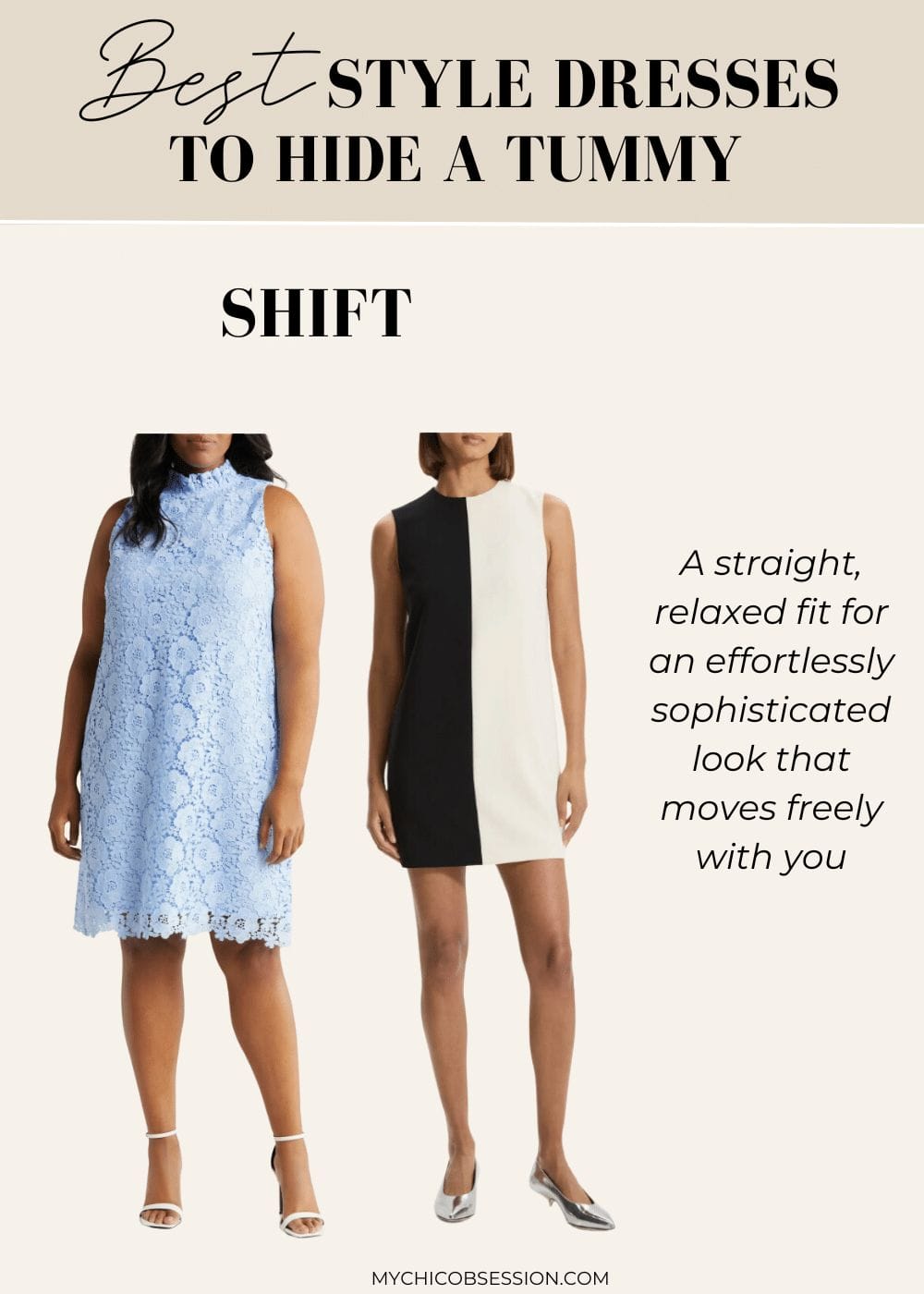 Flattering dresses to shops hide stomach