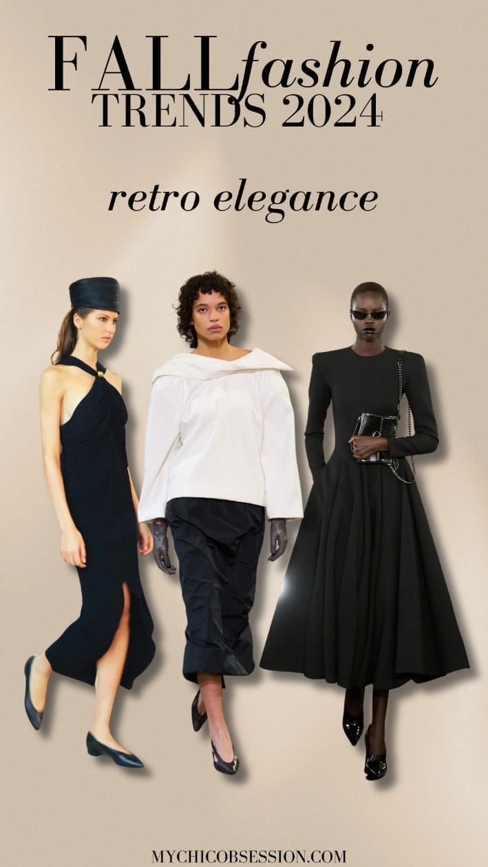 fall 2024 fashion trends retro elegance